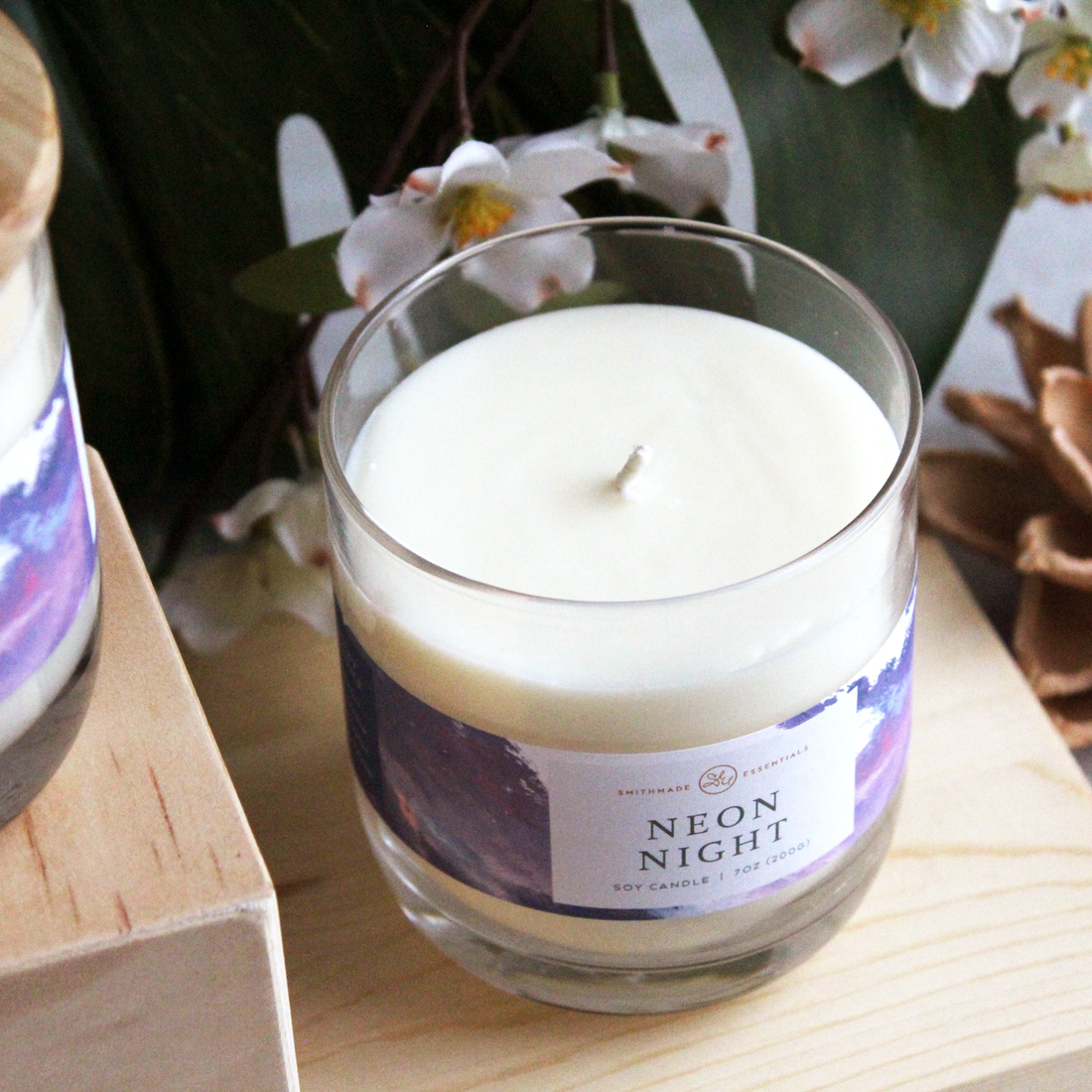 Neon Night Soy Candle