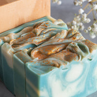 Rainwashed artisan soap detail