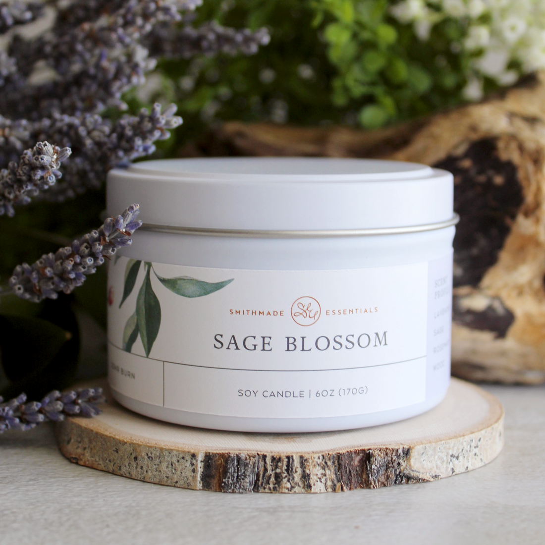 Sage Blossom Soy Candle