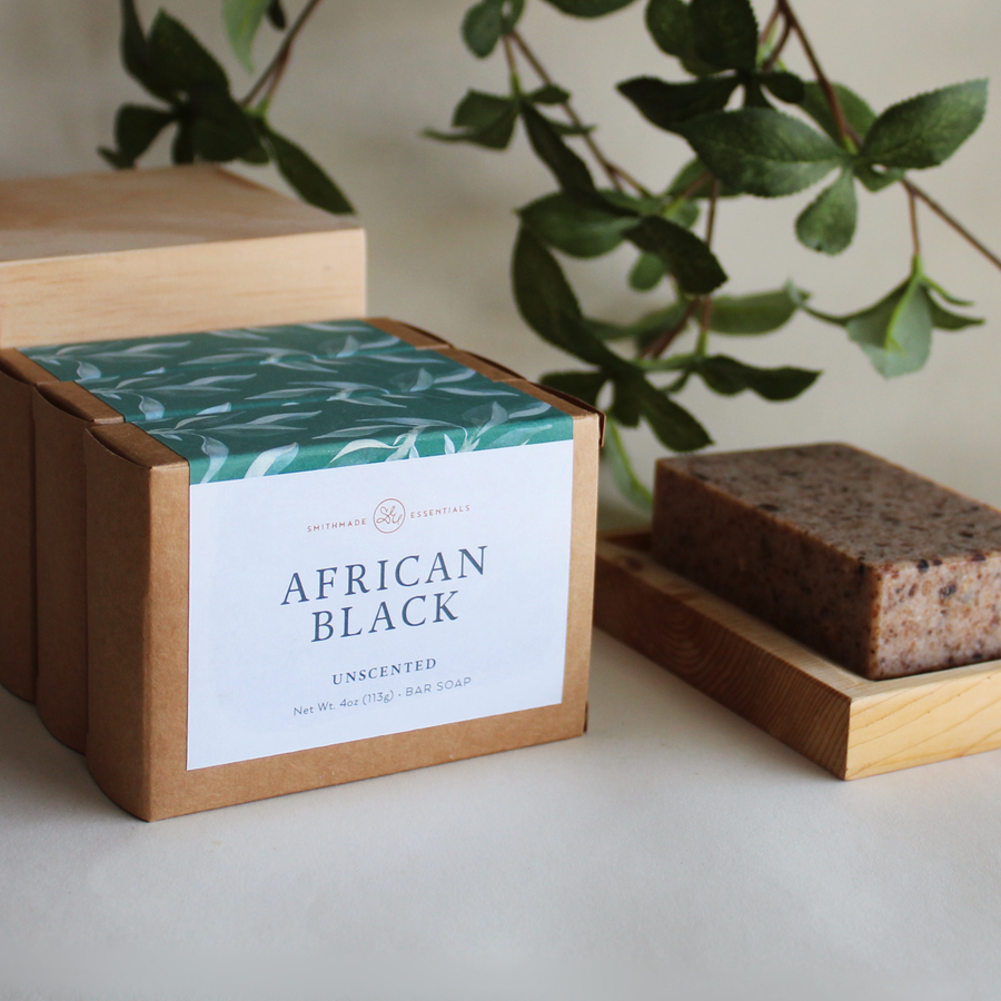 African Black Bar Soap