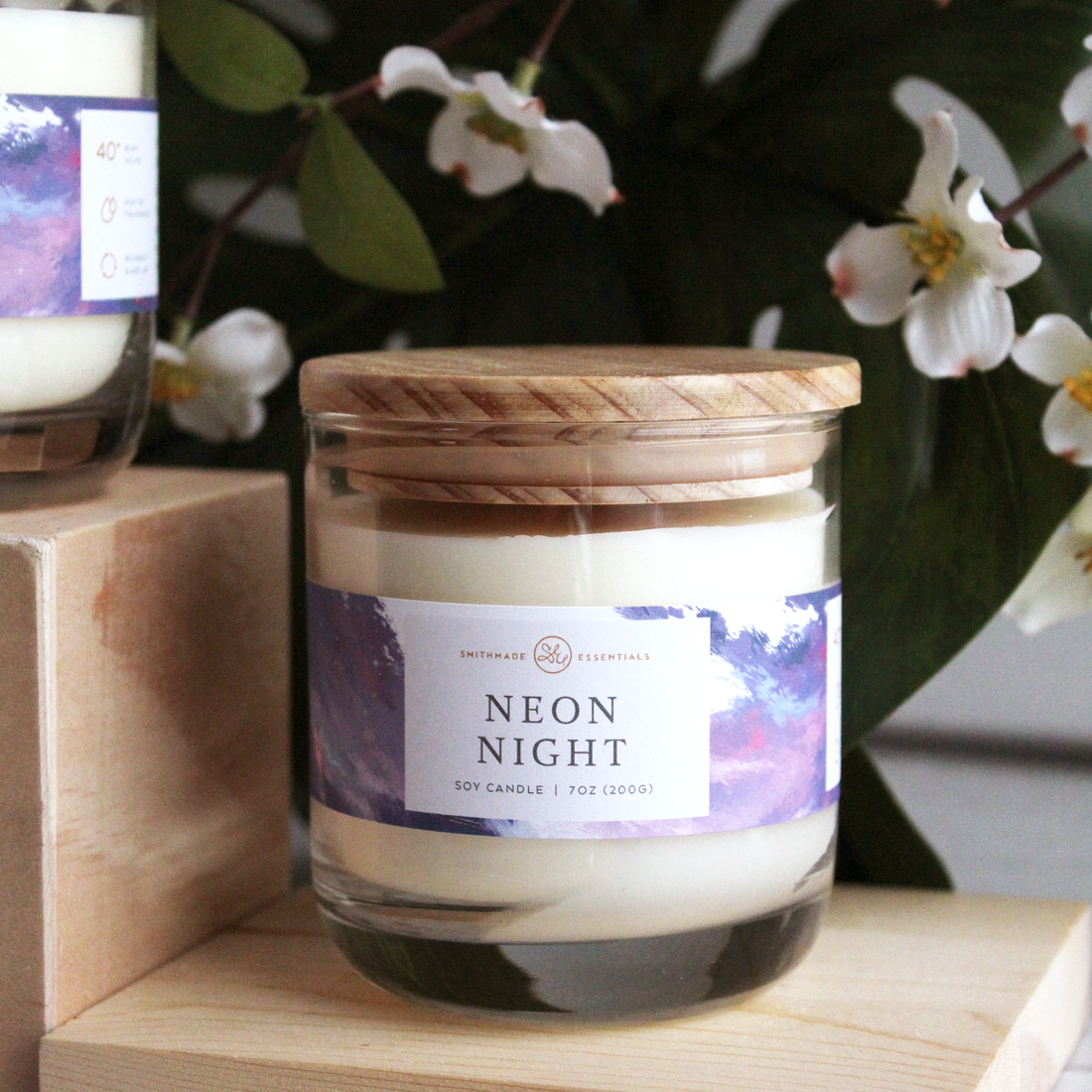 Neon Night Soy Candle
