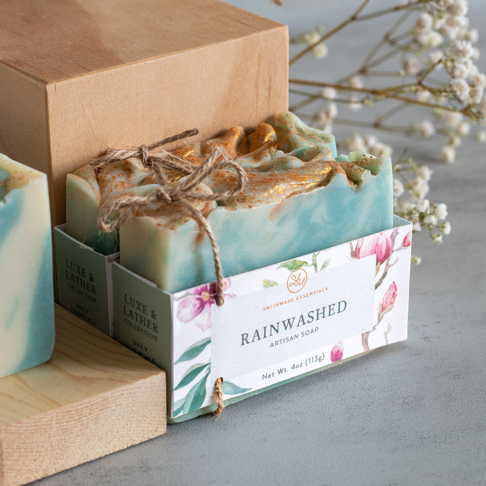 Rainwashed artisan soap label