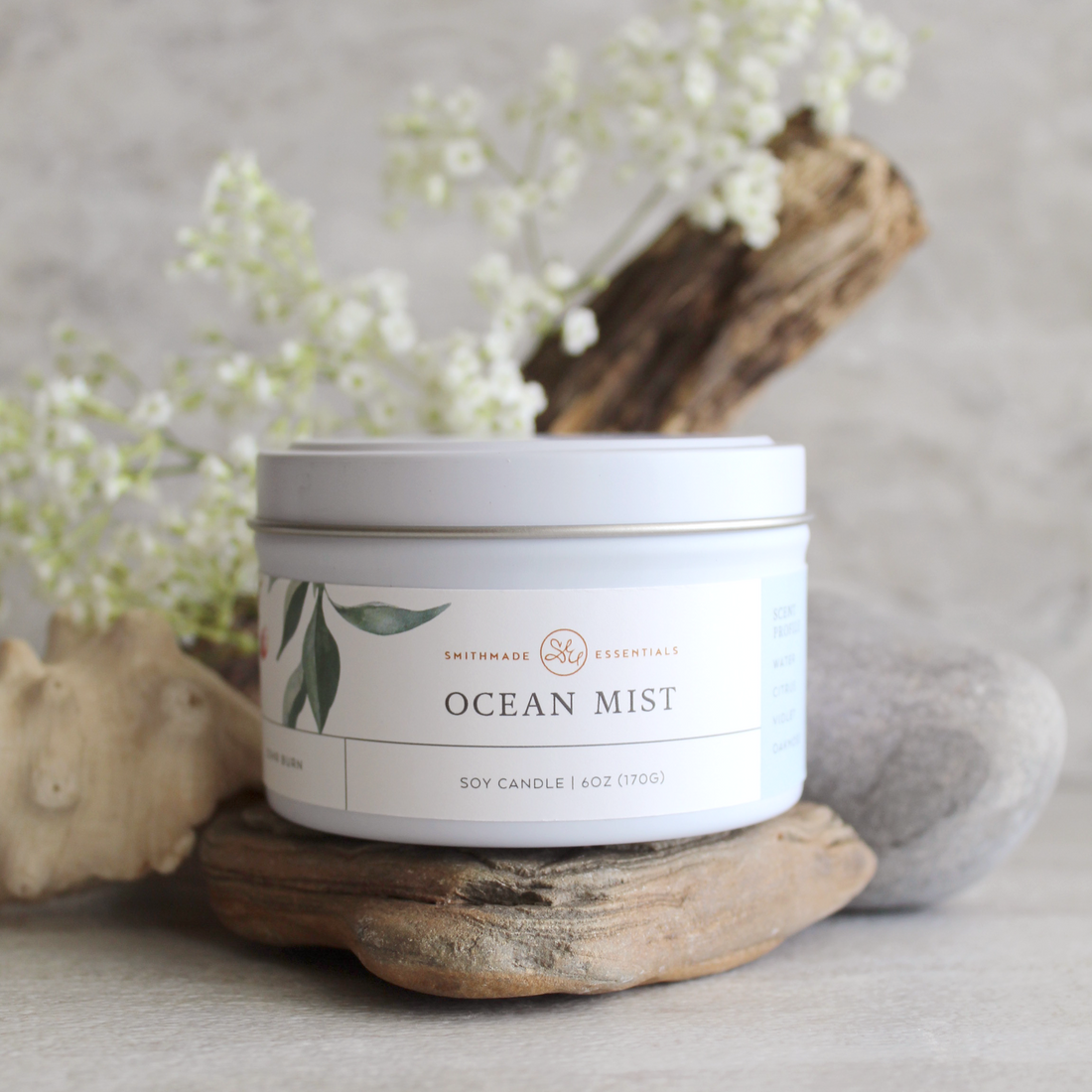 Ocean Mist Soy Candle